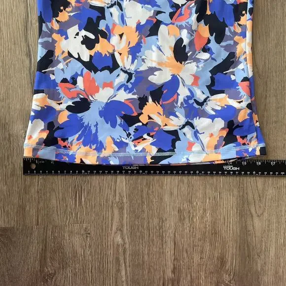 Athleta Point Break Rashguard Women's Small Long Sleeve Floral Swim Surf Top - Picture 7 of 9